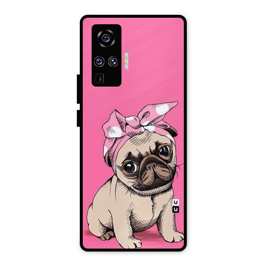 Ribbon Doggo Metal Back Case for Vivo X50 Pro