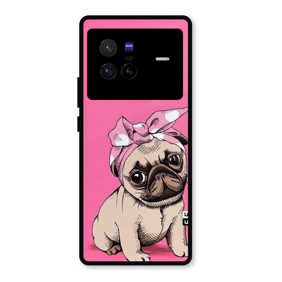 Ribbon Doggo Metal Back Case for Vivo X80