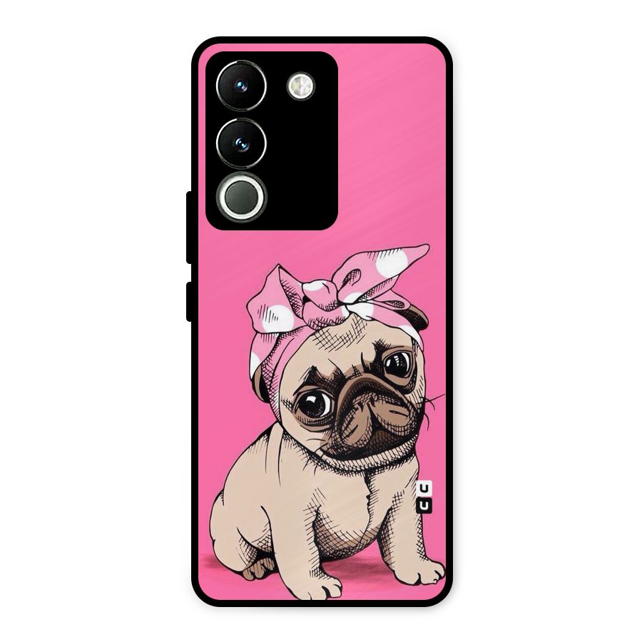 Ribbon Doggo Metal Back Case for Vivo Y200