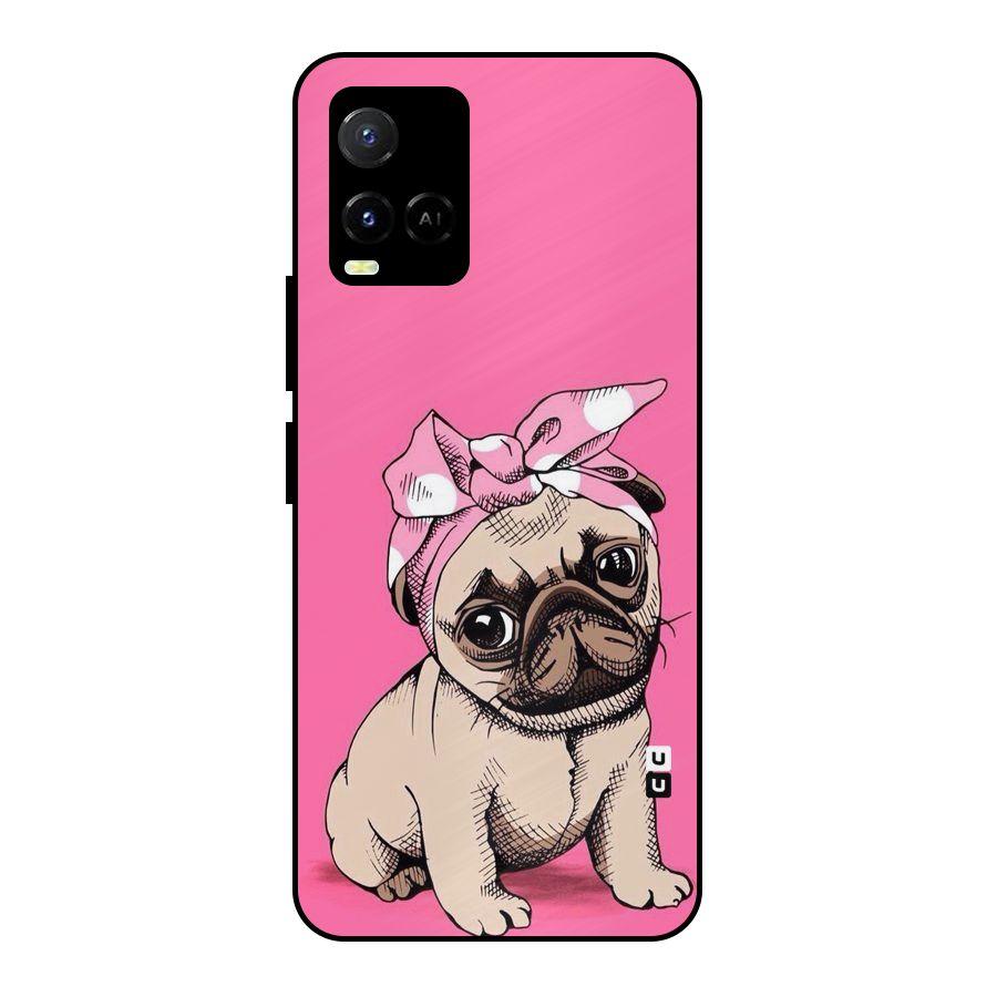 Ribbon Doggo Metal Back Case for Vivo Y21T