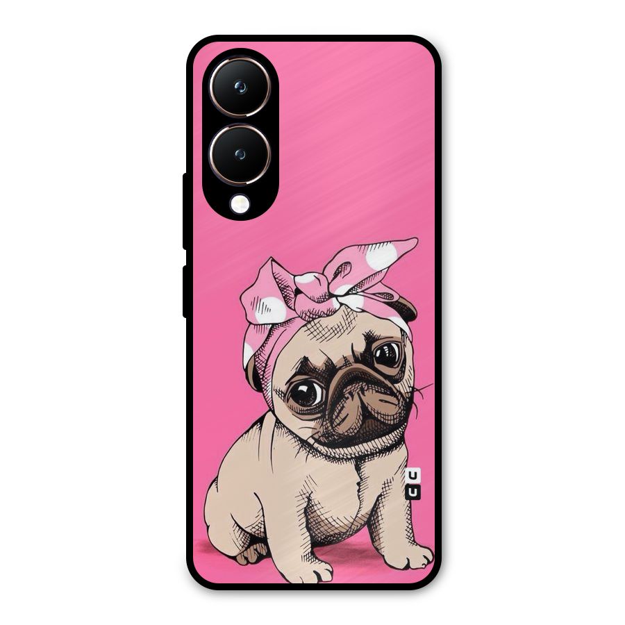 Ribbon Doggo Metal Back Case for Vivo Y28