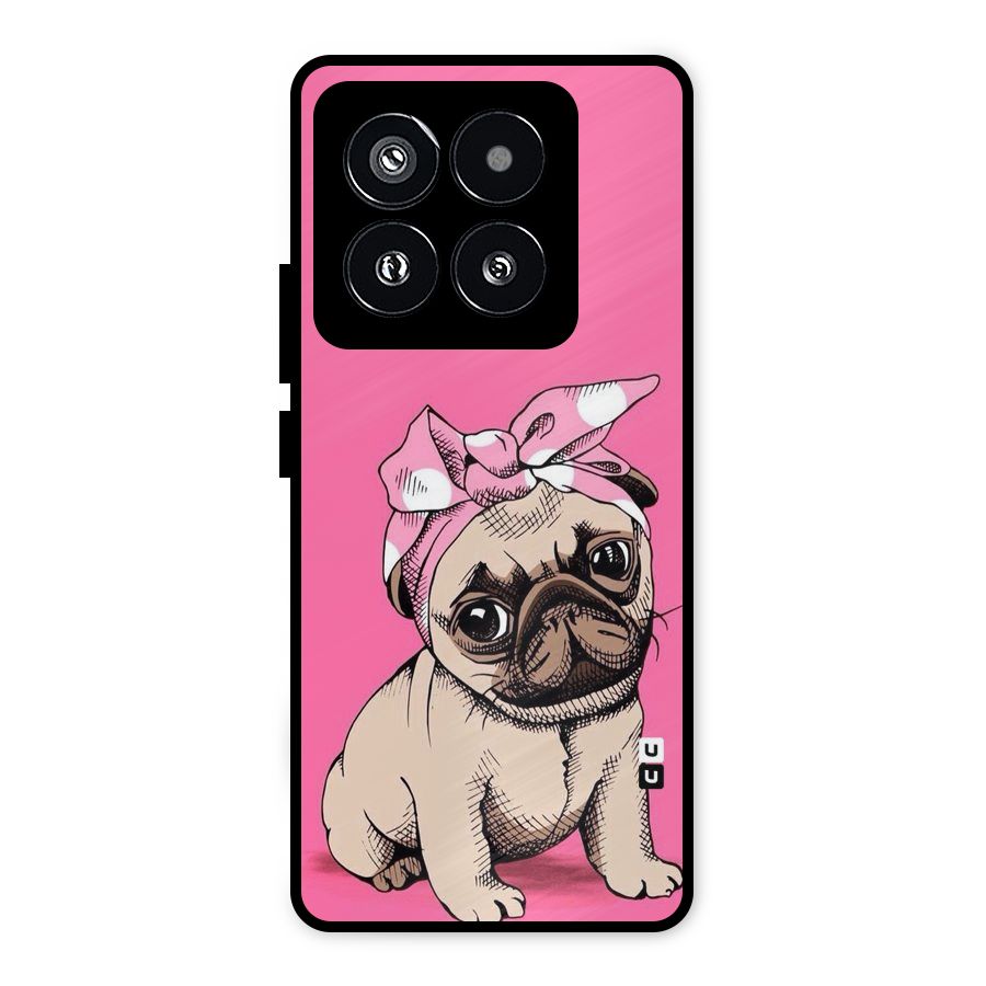 Ribbon Doggo Metal Back Case for Xiaomi 14 Pro