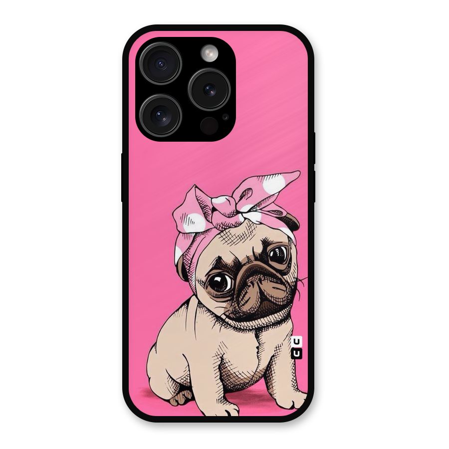 Ribbon Doggo Metal Back Case for iPhone 15 Pro