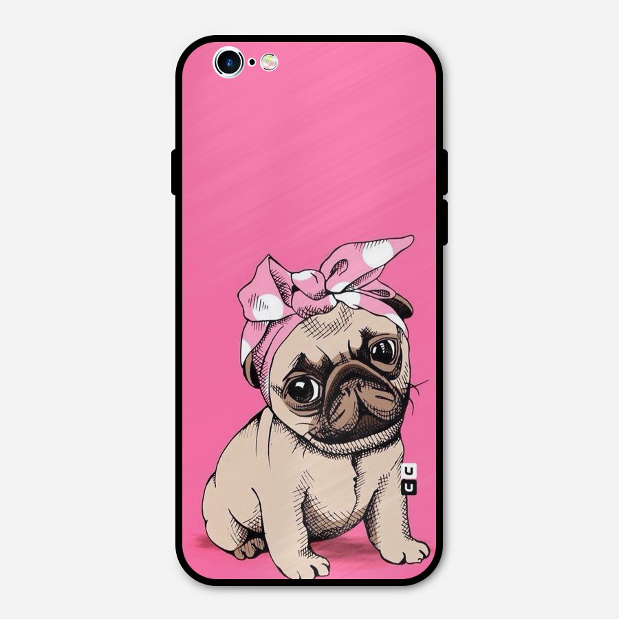 Ribbon Doggo Metal Back Case for iPhone 6 6s