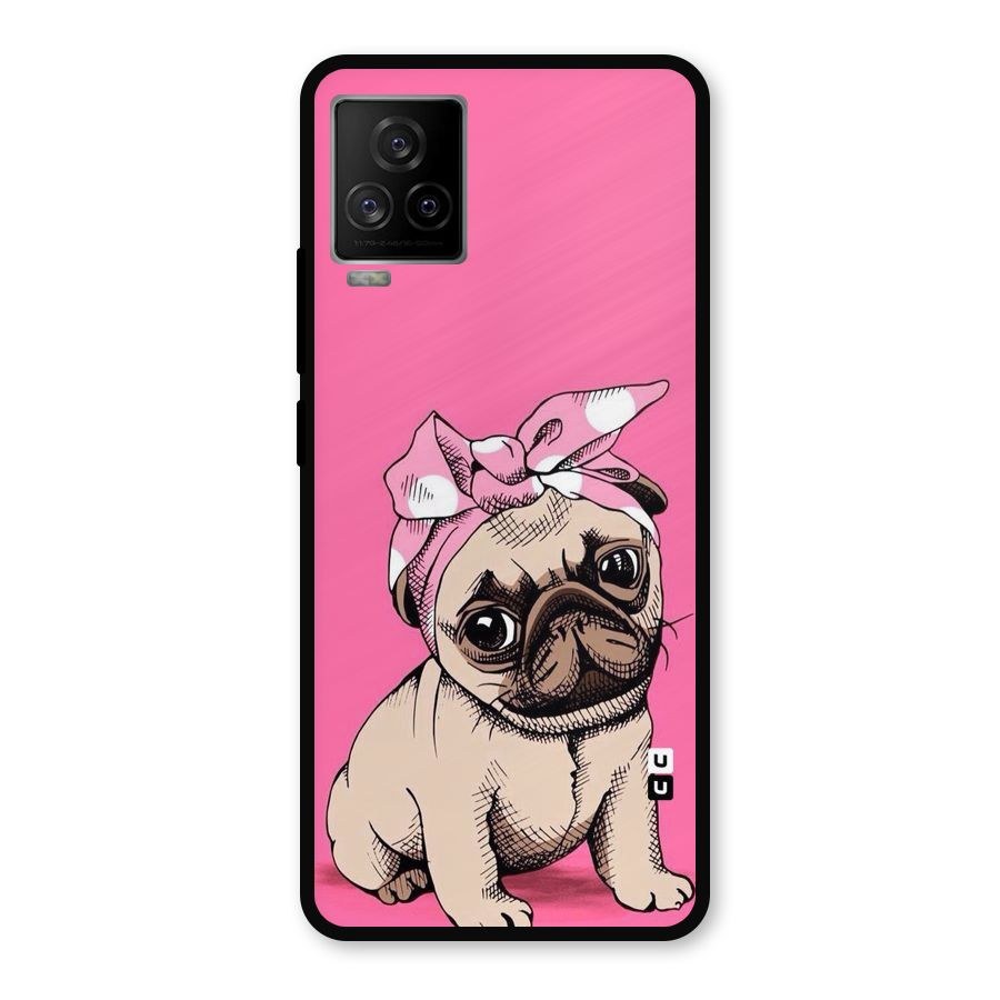 Ribbon Doggo Metal Back Case for iQOO 7 Legend 5G