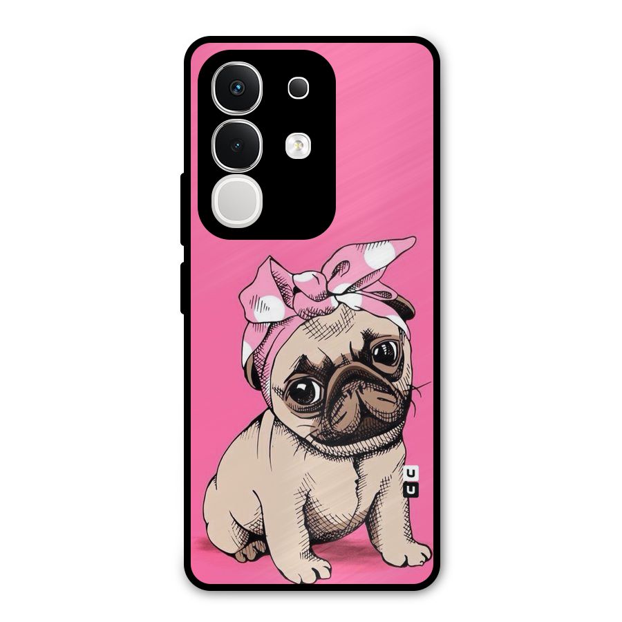 Ribbon Doggo Metal Back Case for iQOO Z10x
