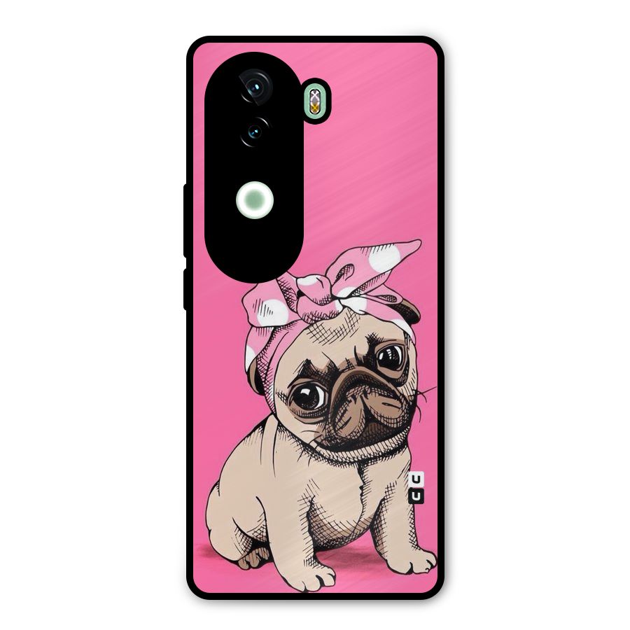 Ribbon Doggo Metal Back Case for iQOO Z9s