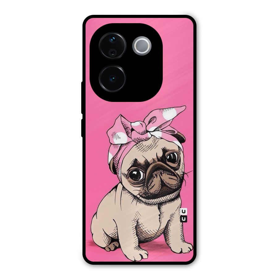 Ribbon Doggo Metal Back Case for iQOO Z9s Pro