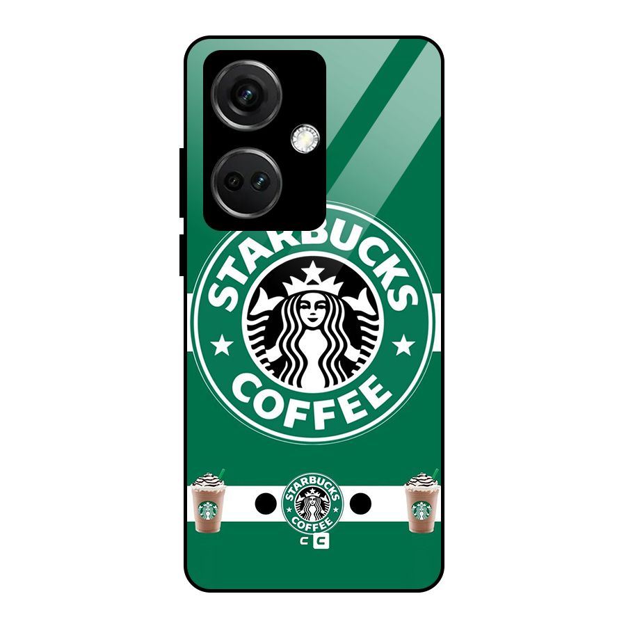 Ribbon StarBucks Glass Back Case for OnePlus Nord CE 3 5G
