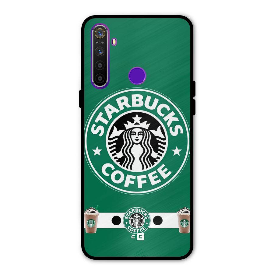 Ribbon StarBucks Glass Back Case for Realme 5s