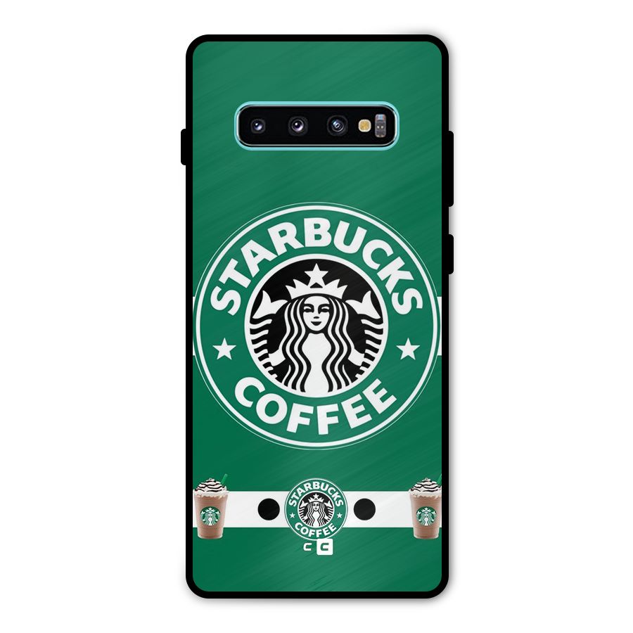Ribbon StarBucks Metal Back Case for Galaxy S10 Plus