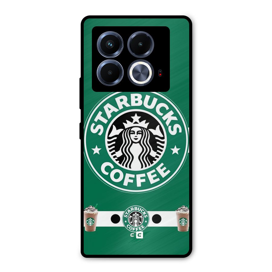 Ribbon StarBucks Metal Back Case for Infinix Note 40 5G