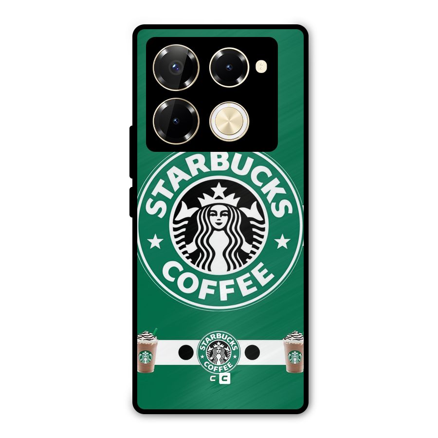 Ribbon StarBucks Metal Back Case for Infinix Note 40 Pro