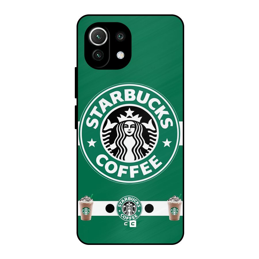 Ribbon StarBucks Metal Back Case for Mi 11 Lite
