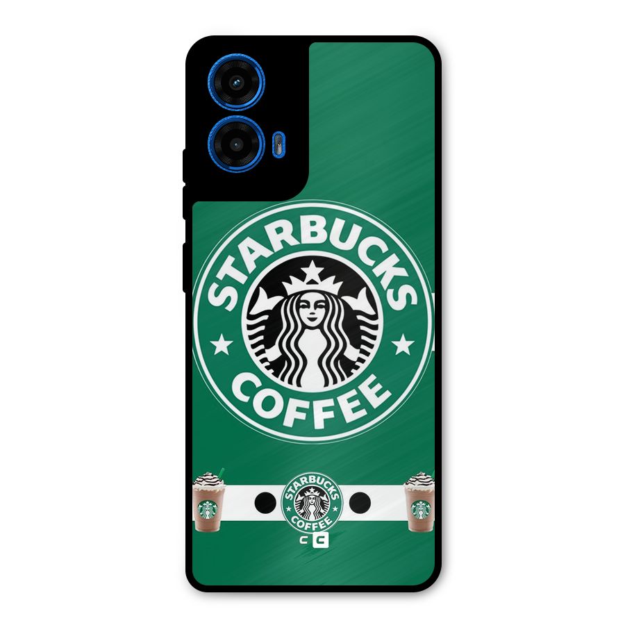 Ribbon StarBucks Metal Back Case for Moto G45