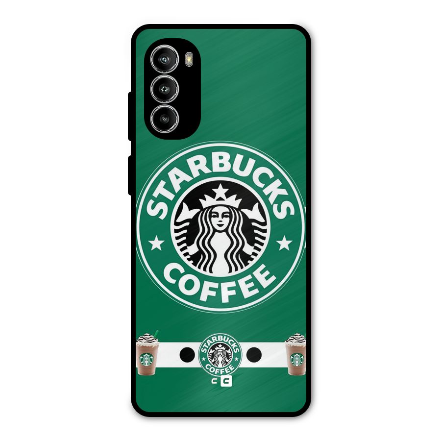 Ribbon StarBucks Metal Back Case for Moto G52