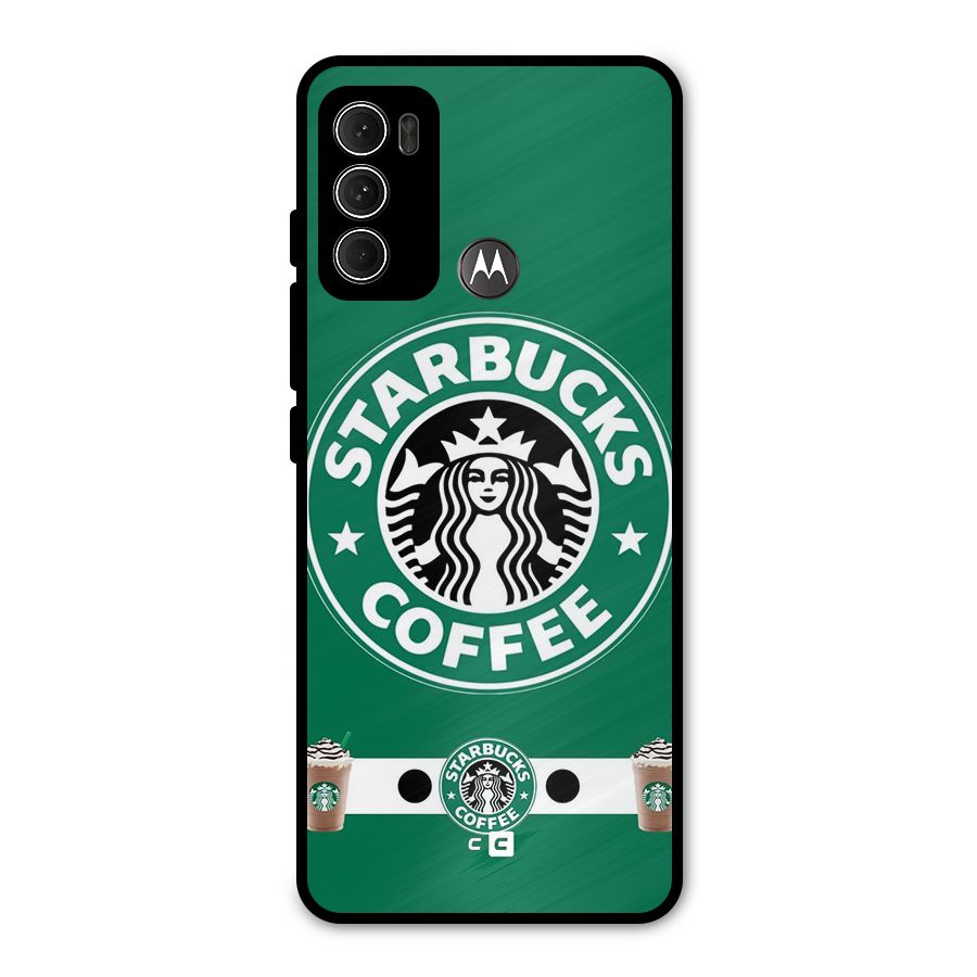 Ribbon StarBucks Metal Back Case for Moto G60