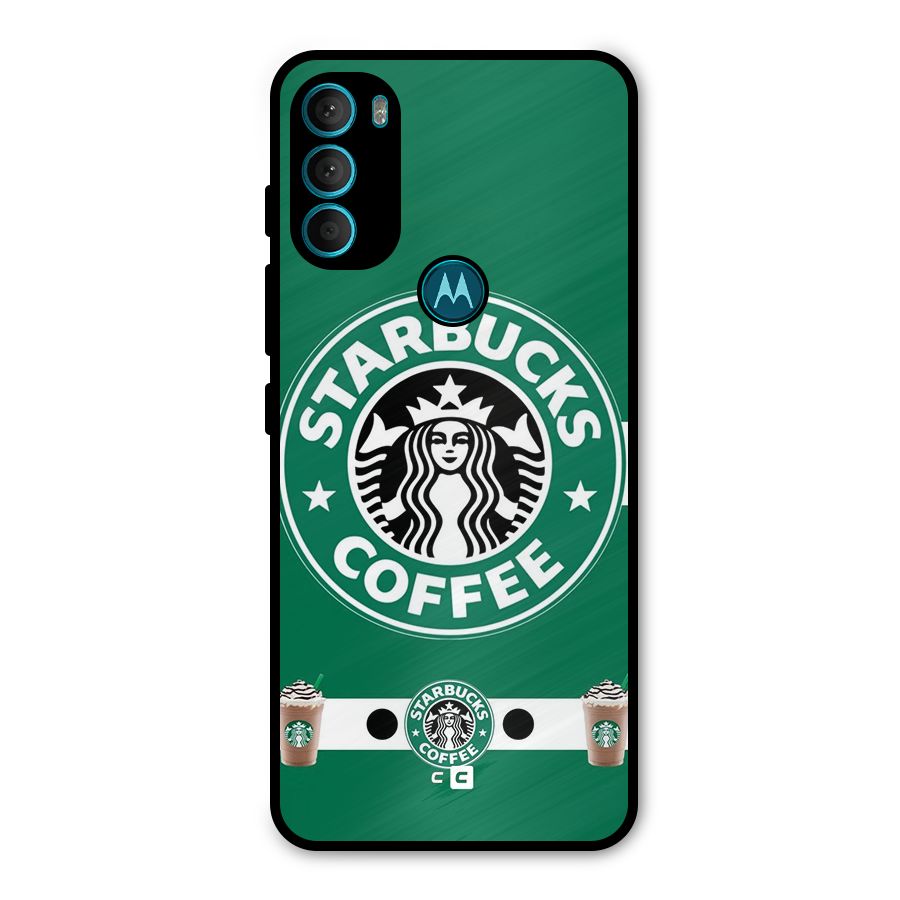 Ribbon StarBucks Metal Back Case for Moto G71 5G