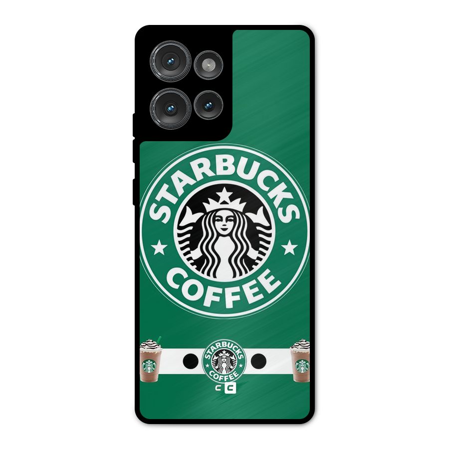 Ribbon StarBucks Metal Back Case for Motorola Edge 50
