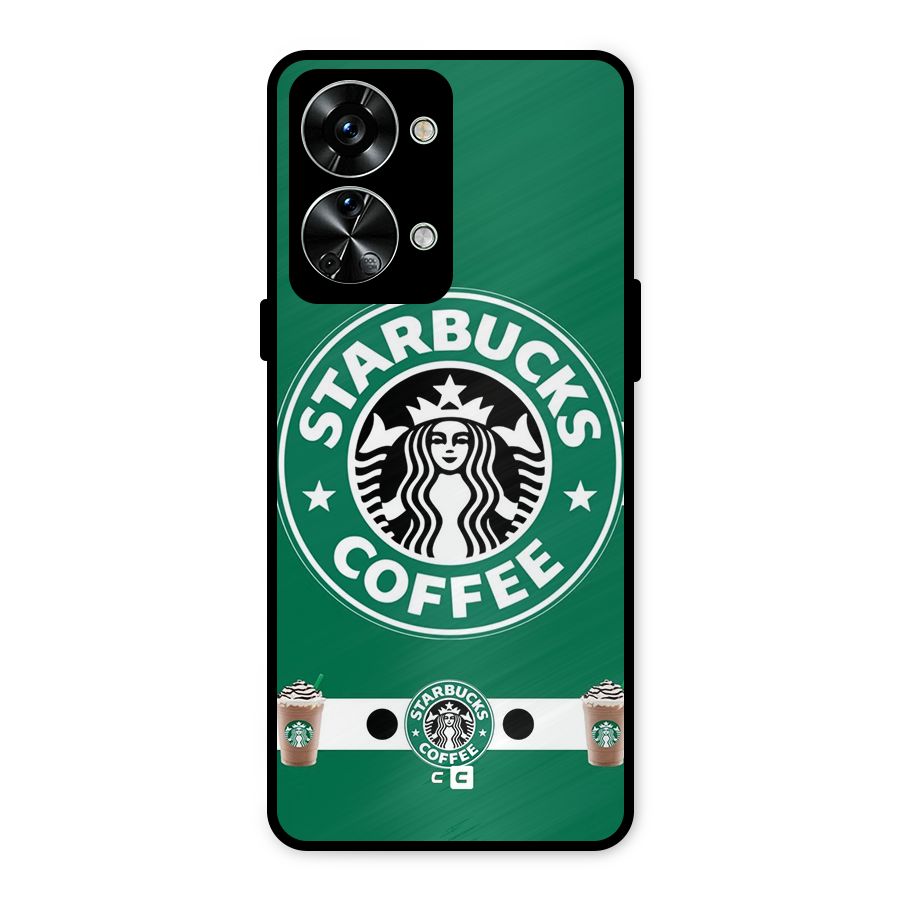 Ribbon StarBucks Metal Back Case for OnePlus Nord 2T