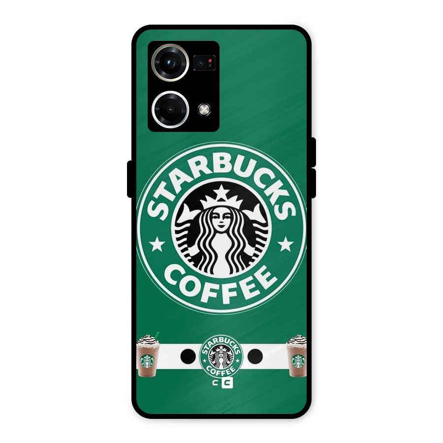 Ribbon StarBucks Metal Back Case for Oppo F21 Pro 4G