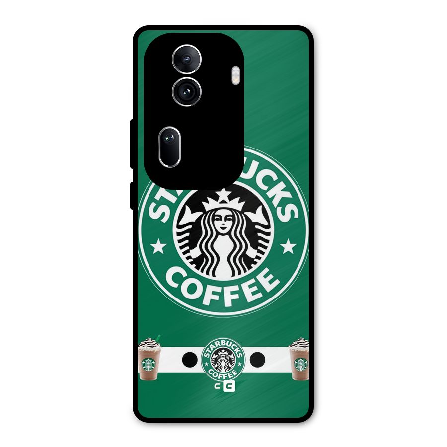 Ribbon StarBucks Metal Back Case for Oppo Reno11 Pro 5G