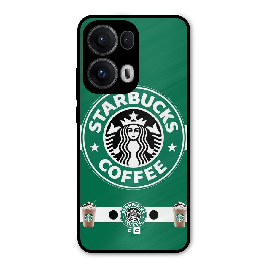 Ribbon StarBucks Metal Back Case for Oppo Reno13 Pro