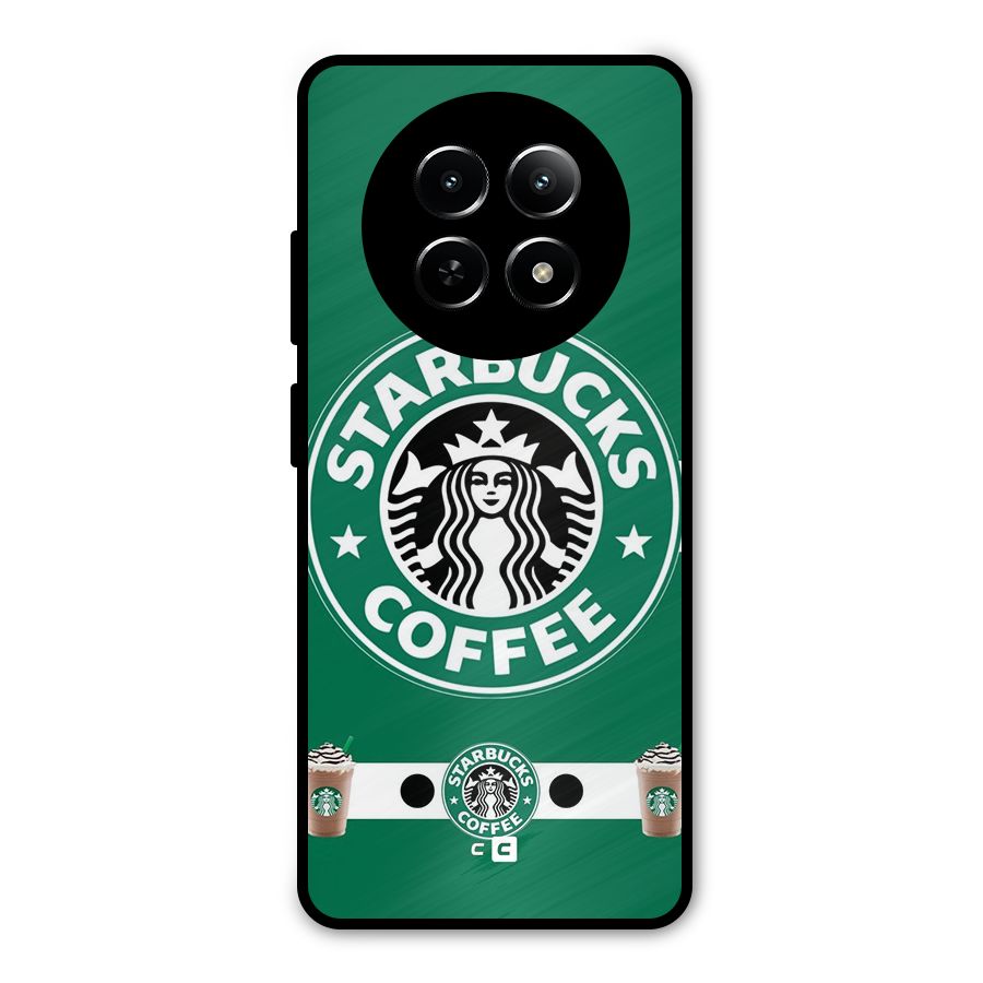 Ribbon StarBucks Metal Back Case for Realme 13