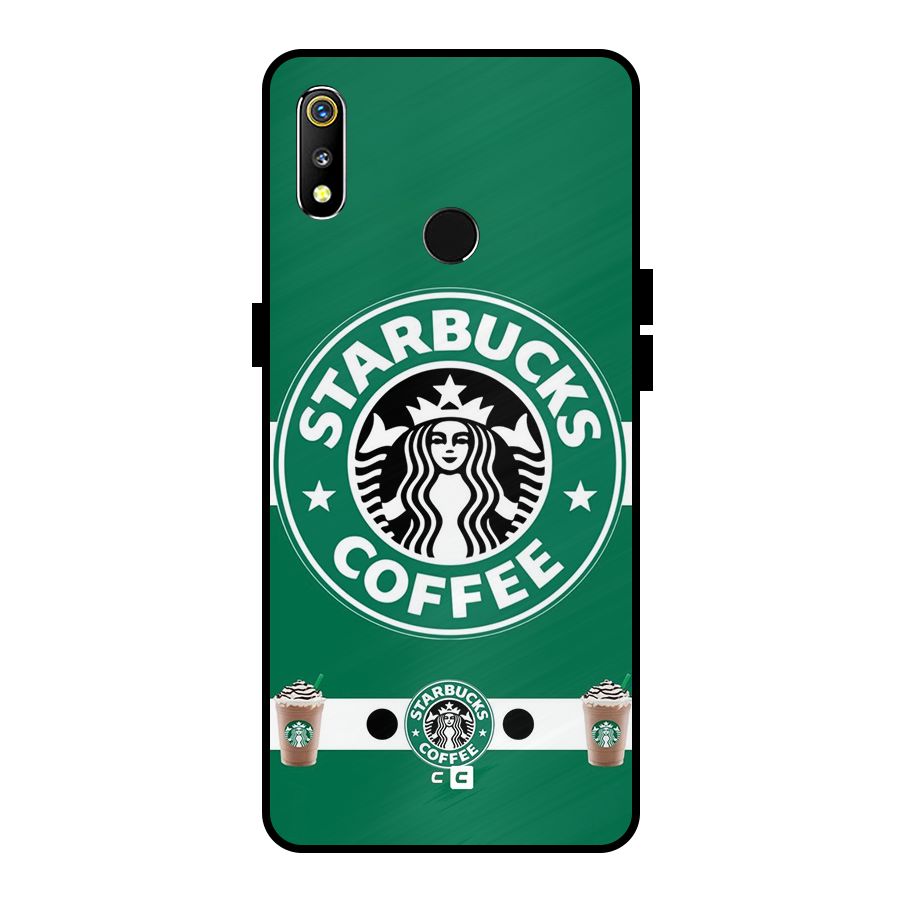Ribbon StarBucks Metal Back Case for Realme 3