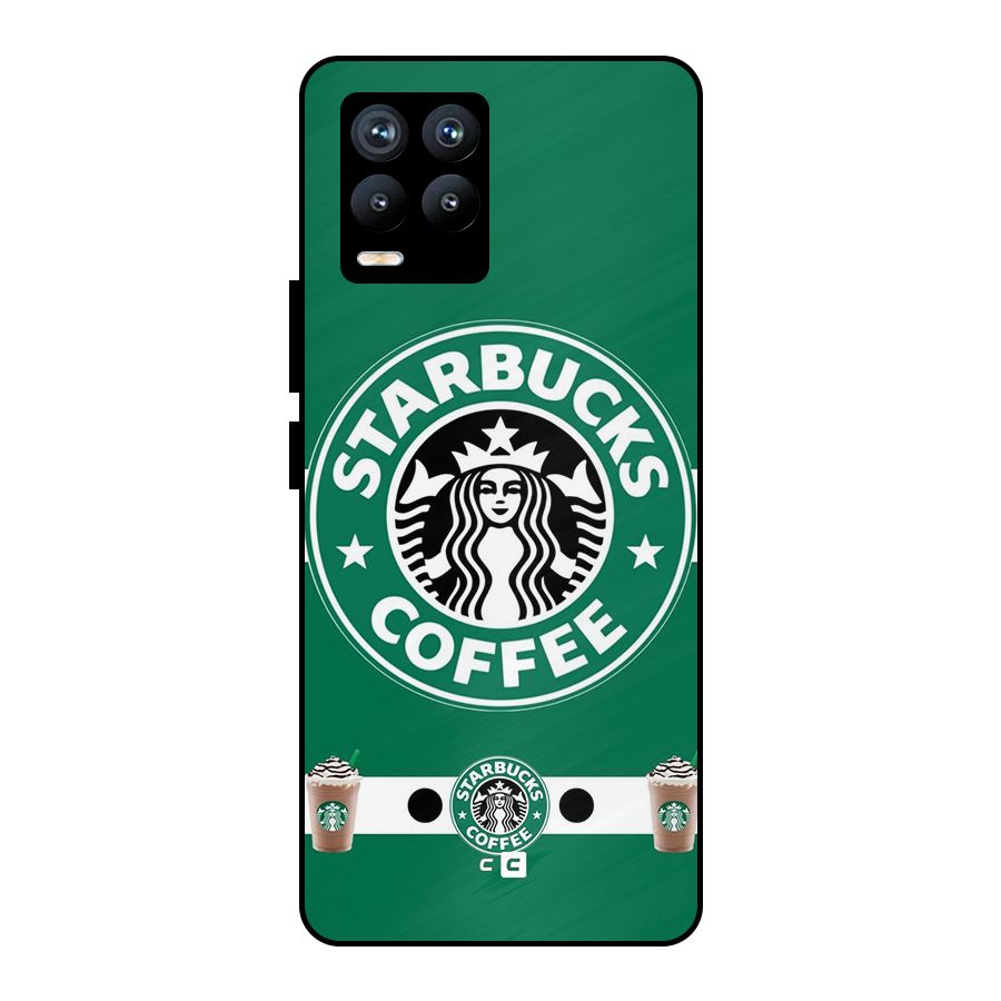 Ribbon StarBucks Metal Back Case for Realme 8 Pro