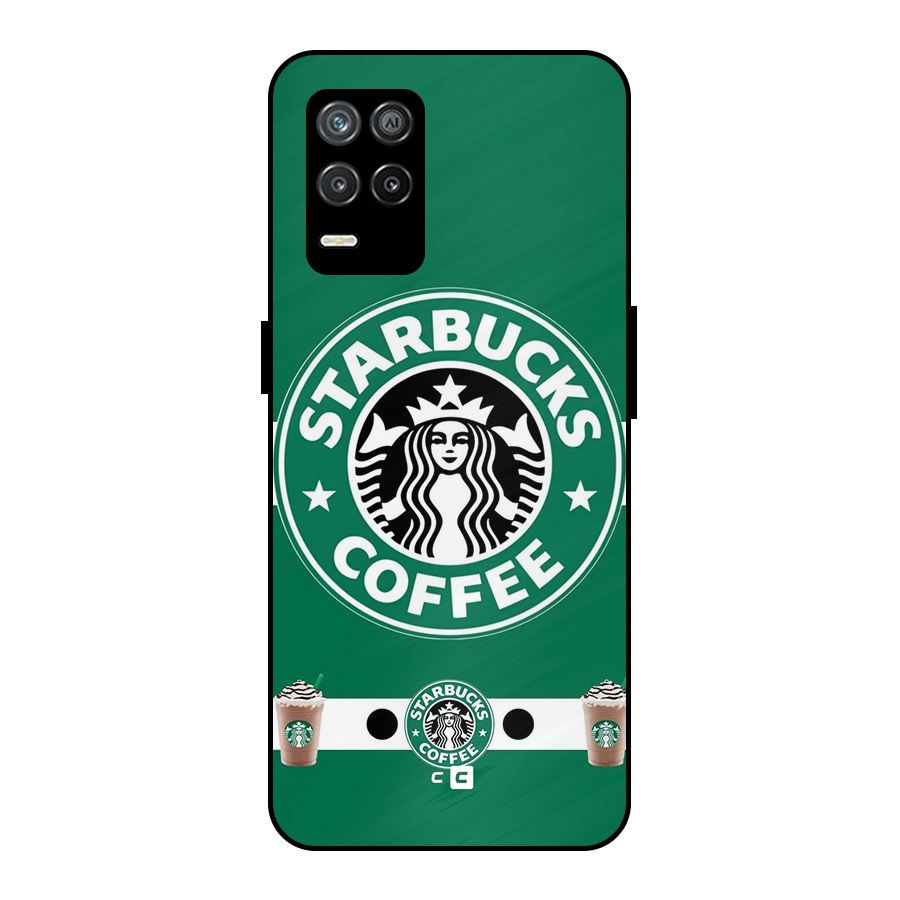 Ribbon StarBucks Metal Back Case for Realme 9 5G