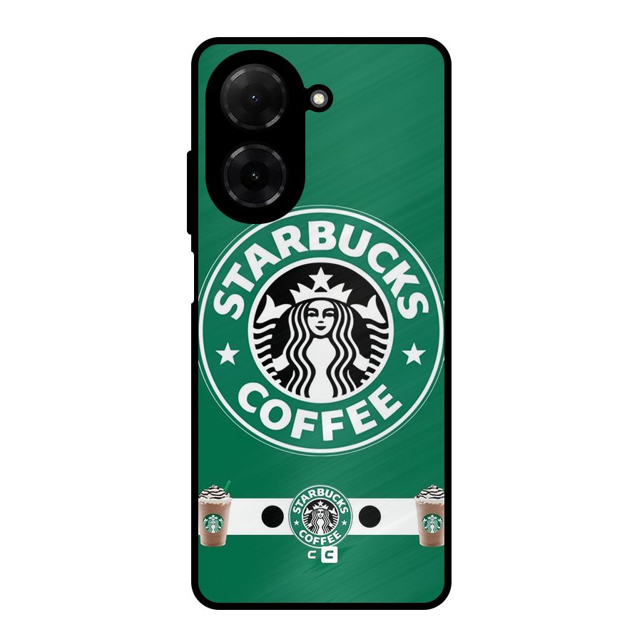 Ribbon StarBucks Metal Back Case for Redmi A5 4G