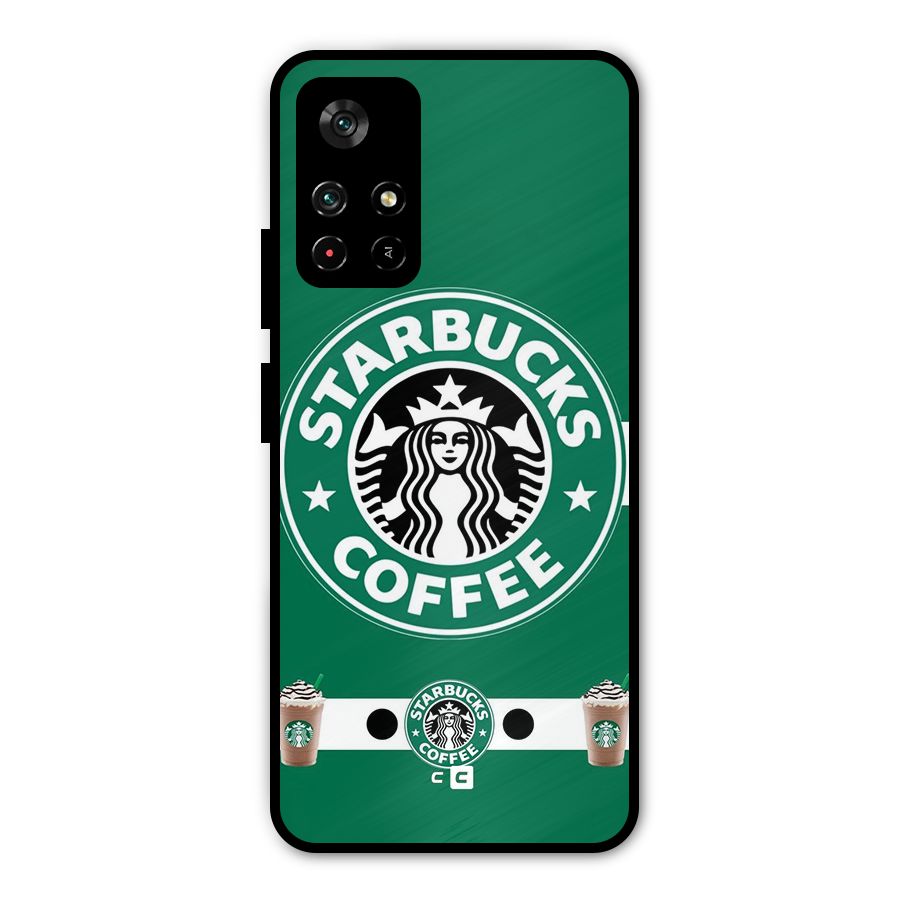 Ribbon StarBucks Metal Back Case for Redmi Note 11T 5G