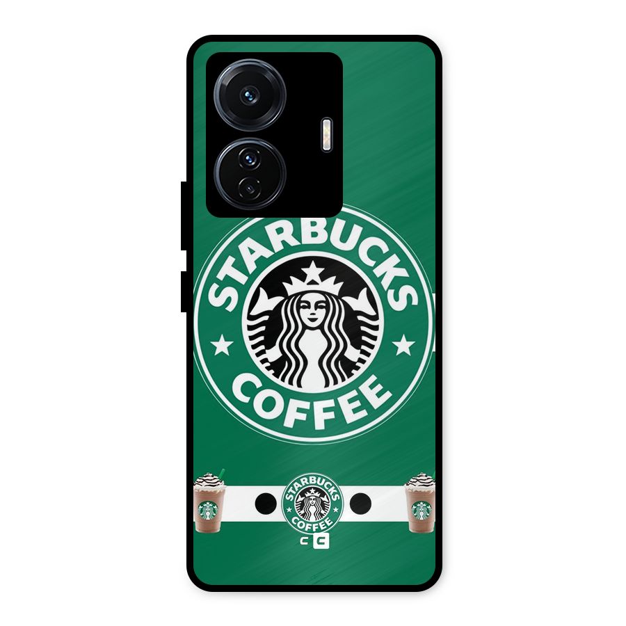 Ribbon StarBucks Metal Back Case for Vivo T1 Pro