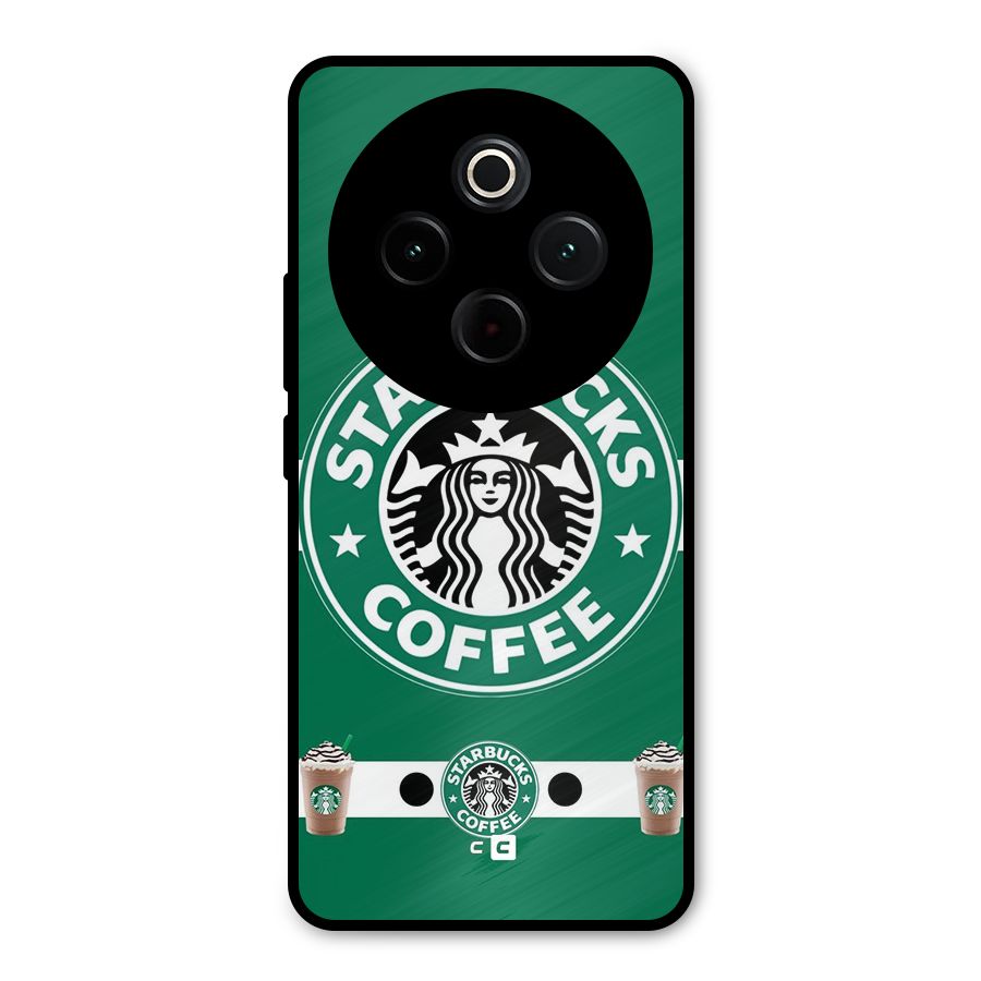 Ribbon StarBucks Metal Back Case for Vivo T4