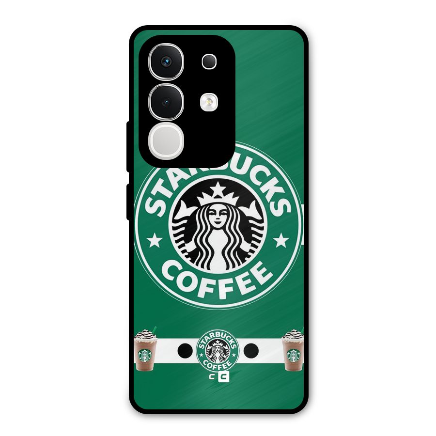 Ribbon StarBucks Metal Back Case for Vivo T4x