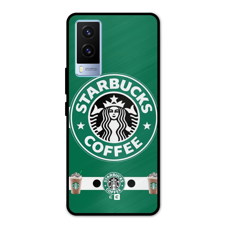 Ribbon StarBucks Metal Back Case for Vivo V21e 5G
