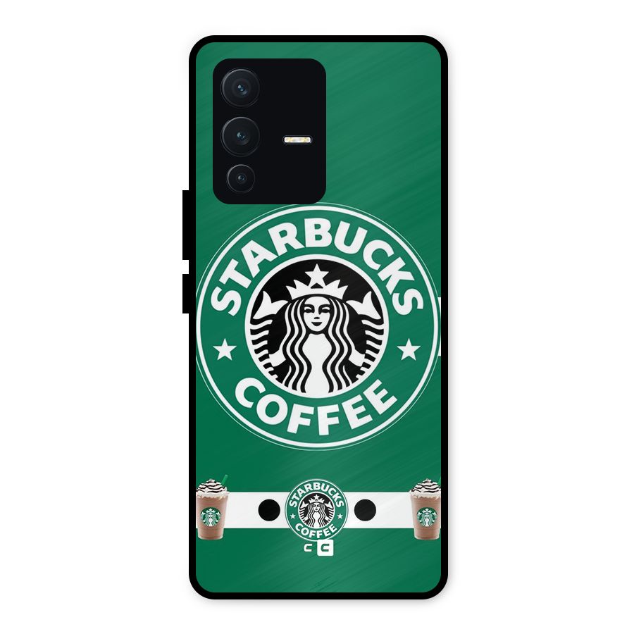 Ribbon StarBucks Metal Back Case for Vivo V23 5G