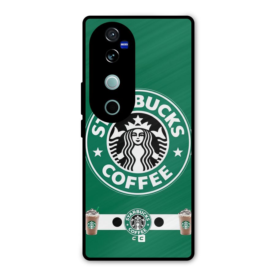 Ribbon StarBucks Metal Back Case for Vivo V40