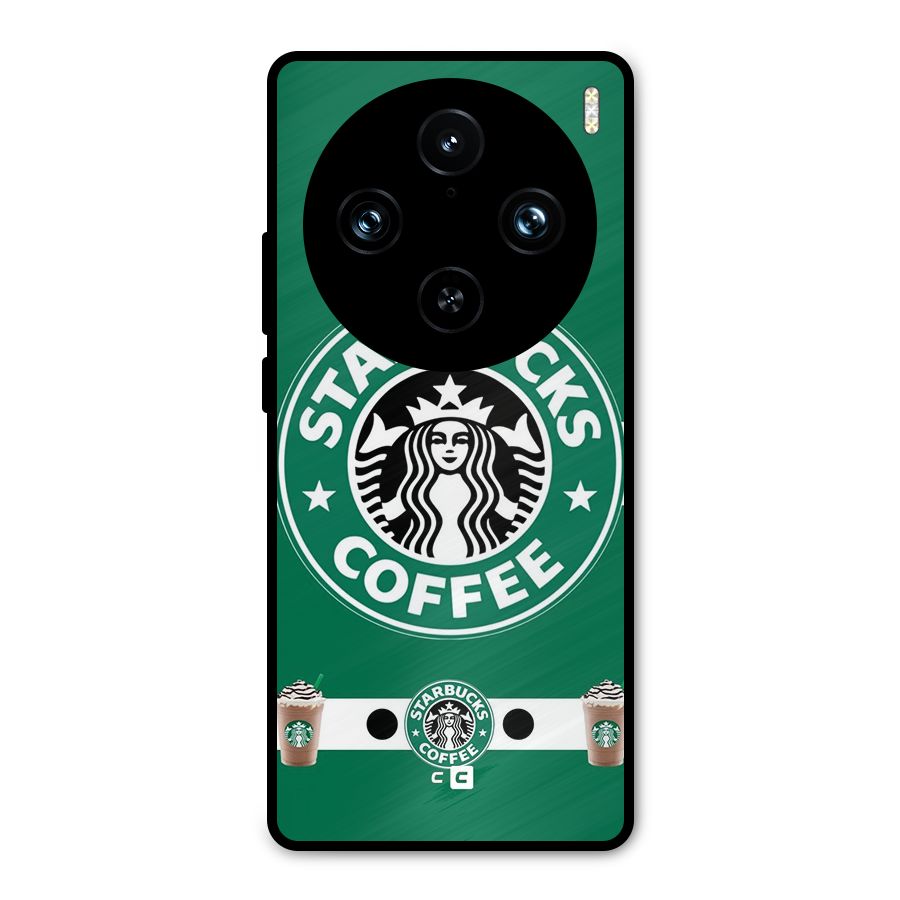 Ribbon StarBucks Metal Back Case for Vivo X100 Pro