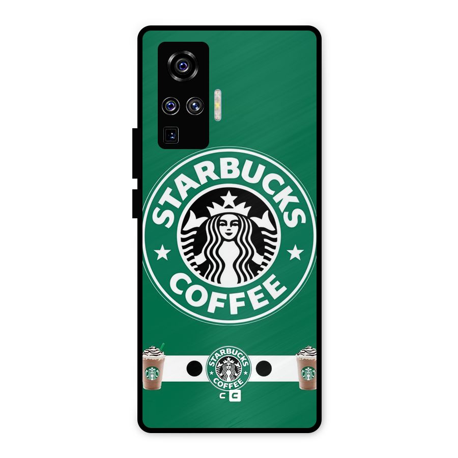 Ribbon StarBucks Metal Back Case for Vivo X50 Pro