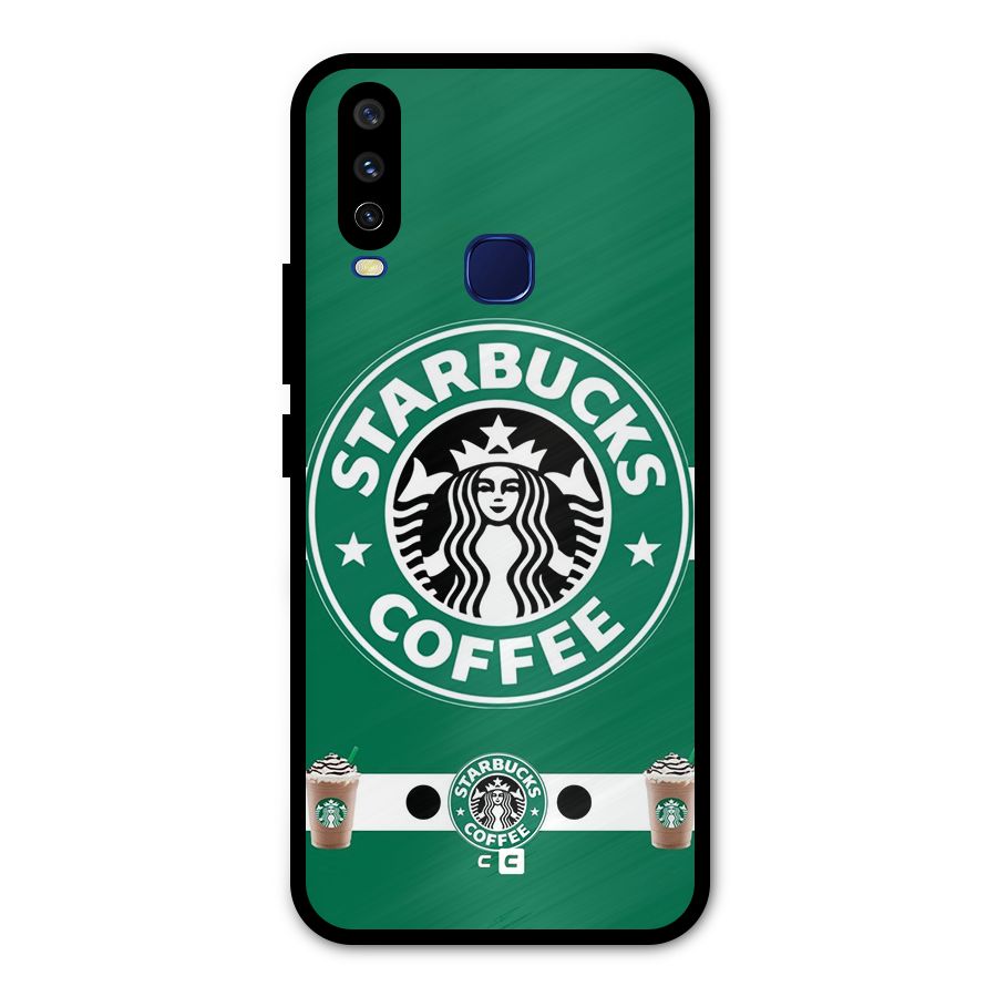 Ribbon StarBucks Metal Back Case for Vivo Y15