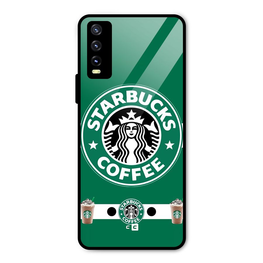 Ribbon StarBucks Metal Back Case for Vivo Y20g