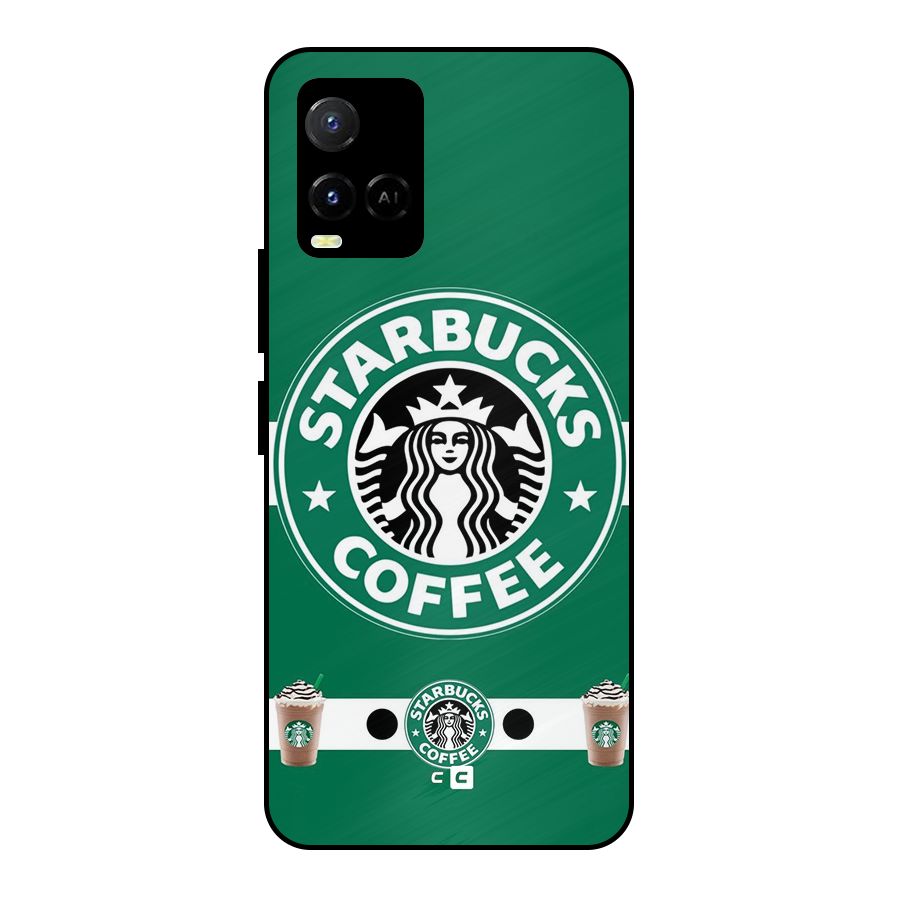 Ribbon StarBucks Metal Back Case for Vivo Y21T