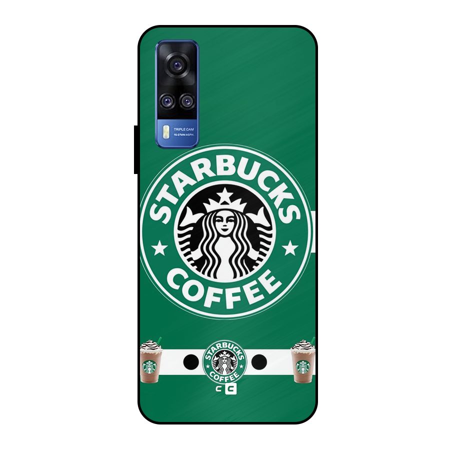 Ribbon StarBucks Metal Back Case for Vivo Y51