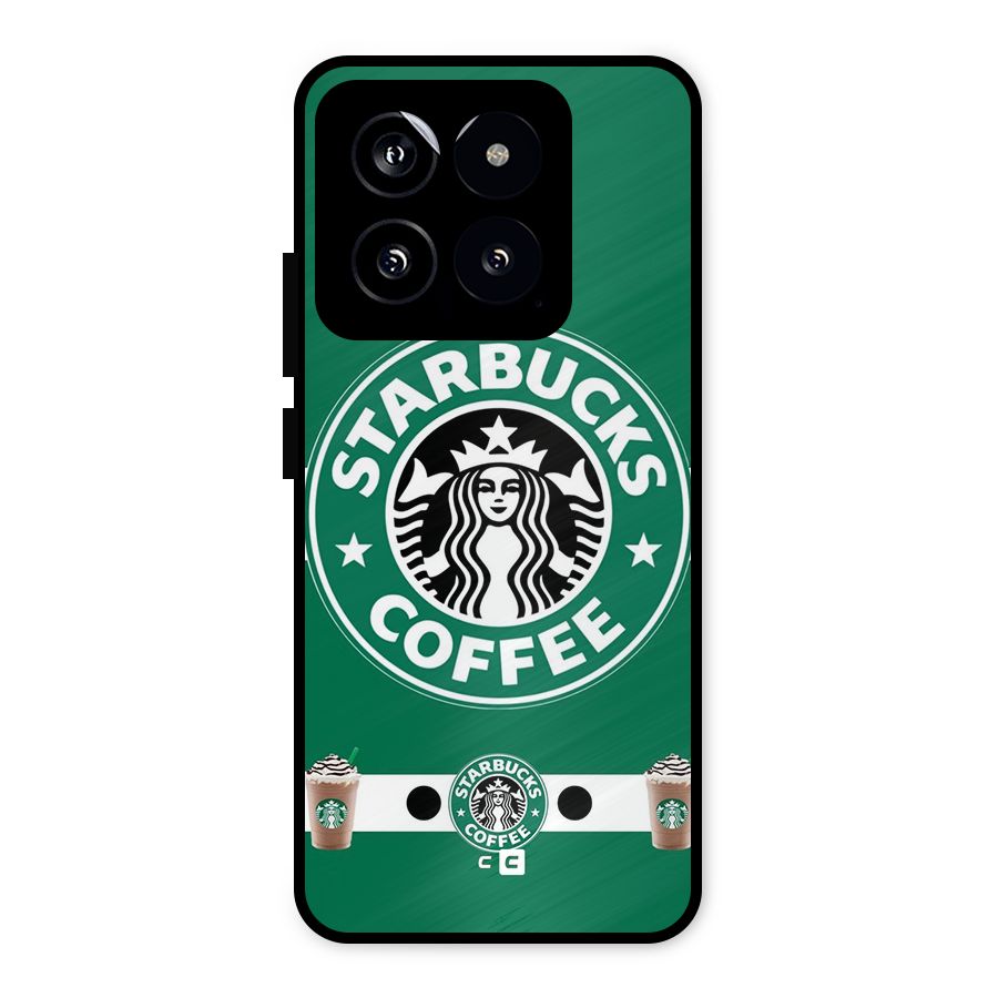 Ribbon StarBucks Metal Back Case for Xiaomi 14