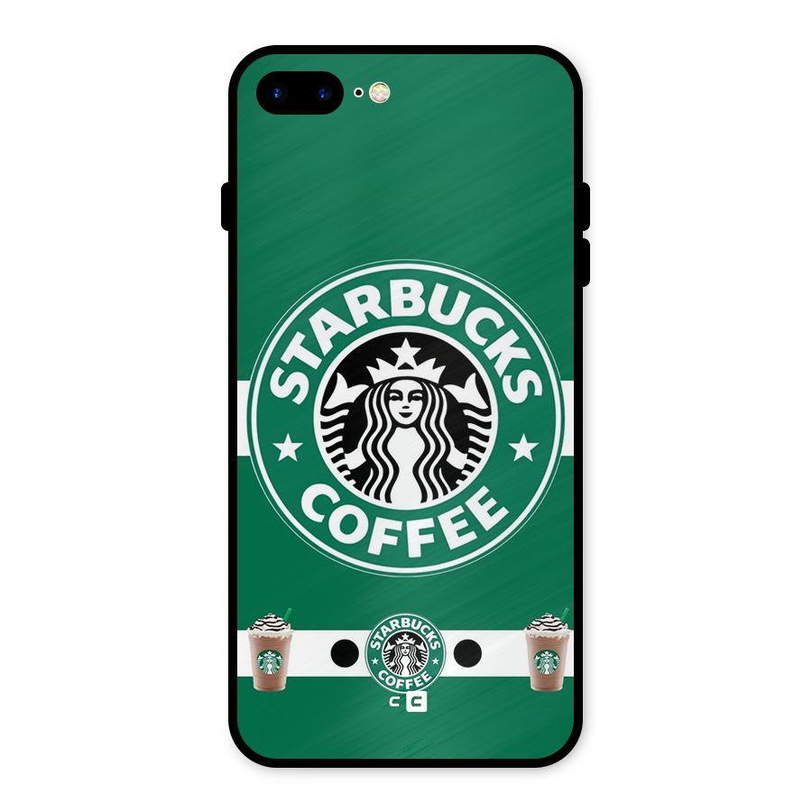 Ribbon StarBucks Metal Back Case for iPhone 8 Plus