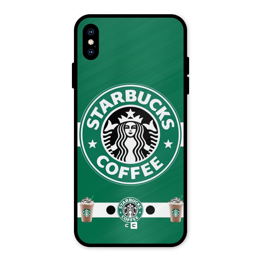 Ribbon StarBucks Metal Back Case for iPhone XS Max