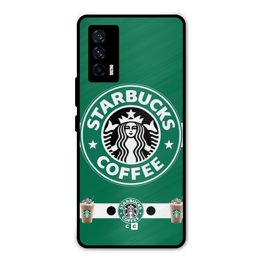 Ribbon StarBucks Metal Back Case for iQOO 7 5G
