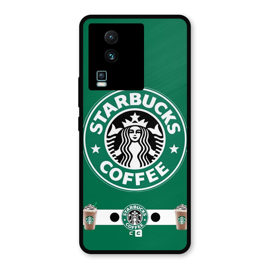 Ribbon StarBucks Metal Back Case for iQOO Neo 7 Pro